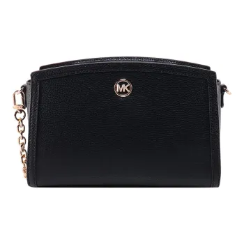 MICHAEL KORS Chantal Leather Crossbody Bag Shoulder Bag Women's Black