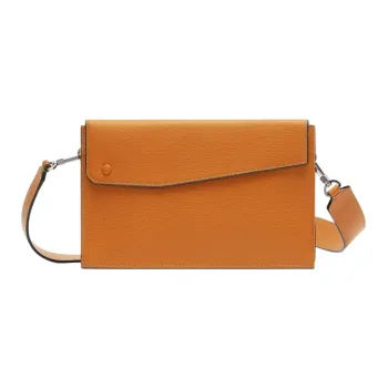 Valextra Calfskin Shoulder Bag, Crossbody Bag Men's Brown