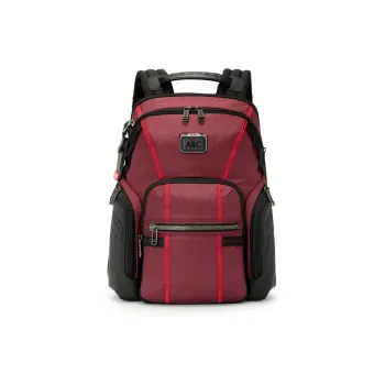 TUMI Nylon Backpack Unisex Red & Black