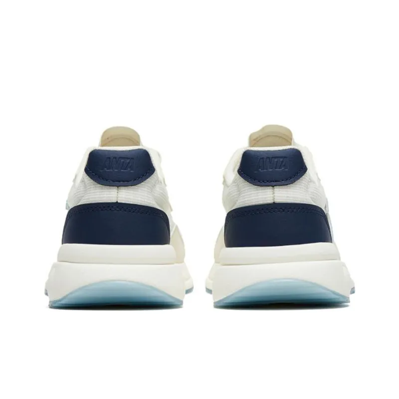 Anta Life Collection Durable Breathable Low Top Sports Casual Shoes Women's White Gray Blue-2