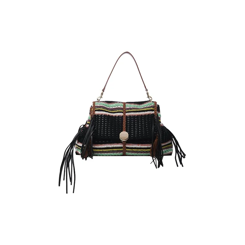 Chloe Soft Knitted Fabric, Wool Handbag, Shoulder Bag Women's-0