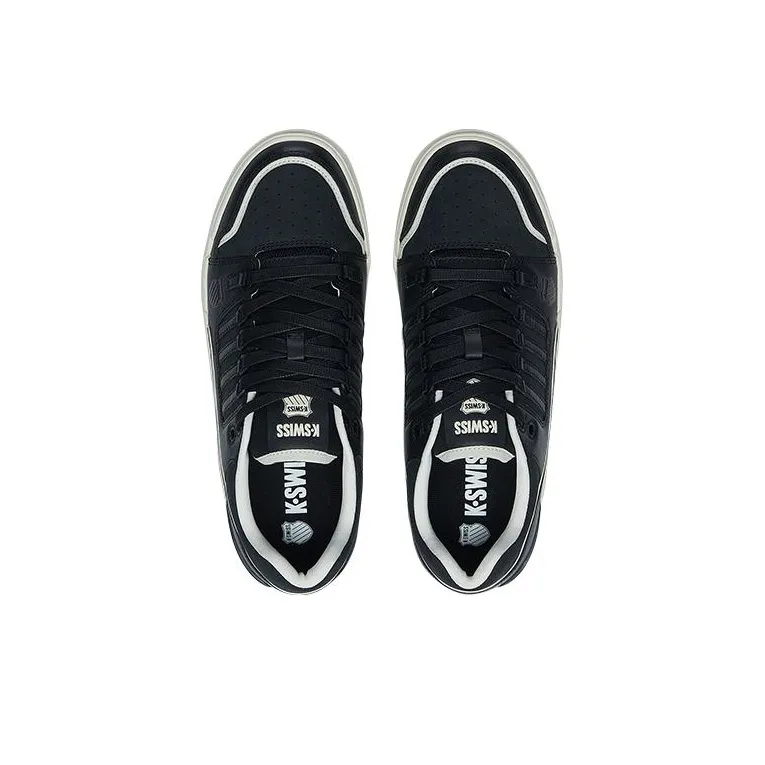 KSWISS Oxford Slip Resistant Shock Absorbers Low Top Skateboard Shoes Men's Black-3