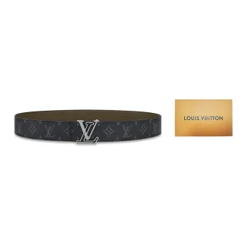LOUIS VUITTON Lv Line Reversible Belt Monogram Eclipse 40MM