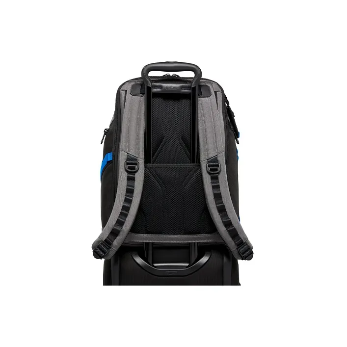 TUMI Alpha Bravo Nylon Backpack Unisex Gray & Blue-5