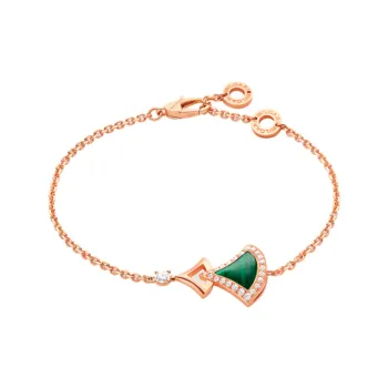 BVLGARI Divas' Dream Necklace Collection 18K Rose Gold Bracelets Women's