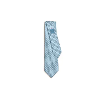 HERMES Ties Men Light Blue