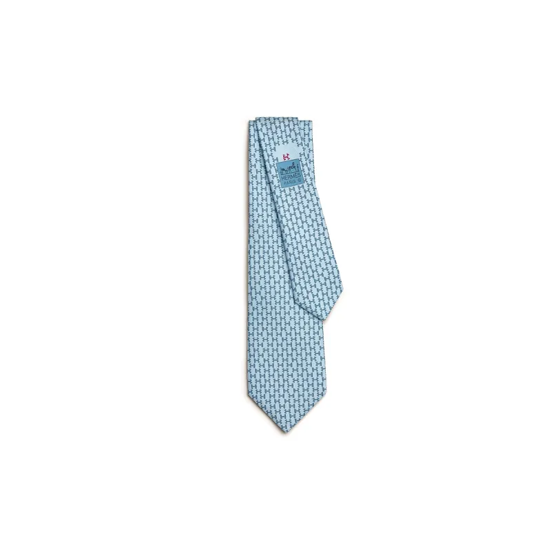 HERMES Ties Men Light Blue-0