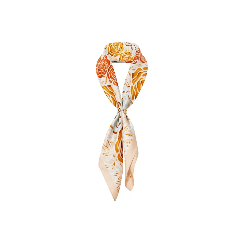 WENSLI Double Sided Print Medium Square Scarf Women's-1
