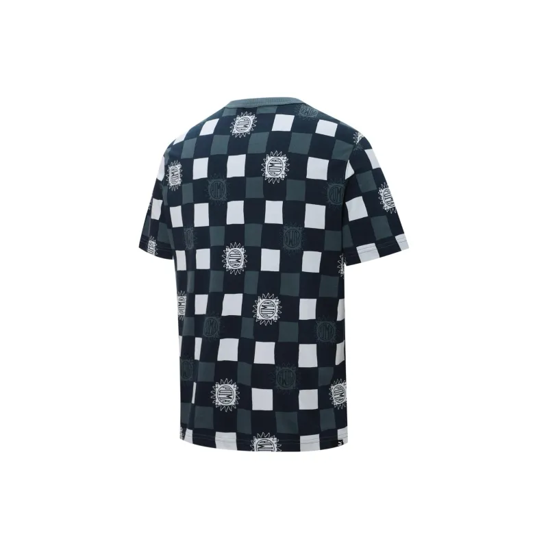 PUMA DOWNTOWN Aop Tee T Shirt Men's Gray Blue-1