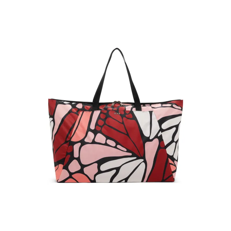 TUMI Voyageur Fabric Tote Bag Shopping Bag Handbag Women's Red-0