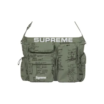 Supreme Waterproof Cotton Messenger Bag Shoulder Bag Crossbody Bag Regular Unisex Green