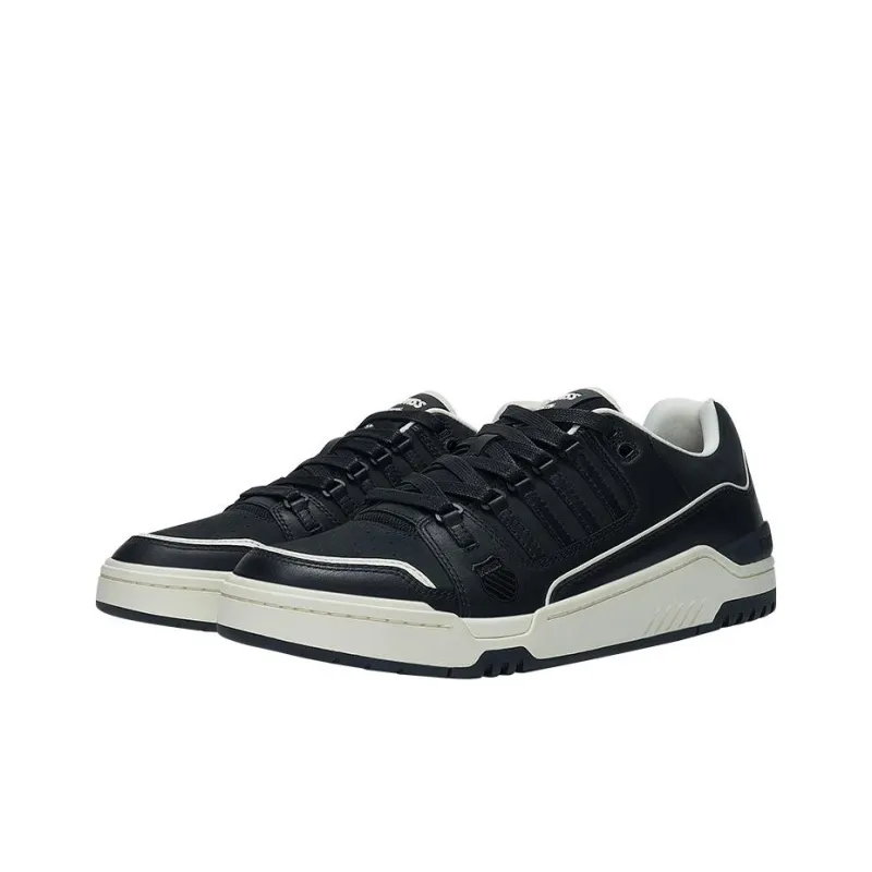 KSWISS Oxford Slip Resistant Shock Absorbers Low Top Skateboard Shoes Men's Black-2