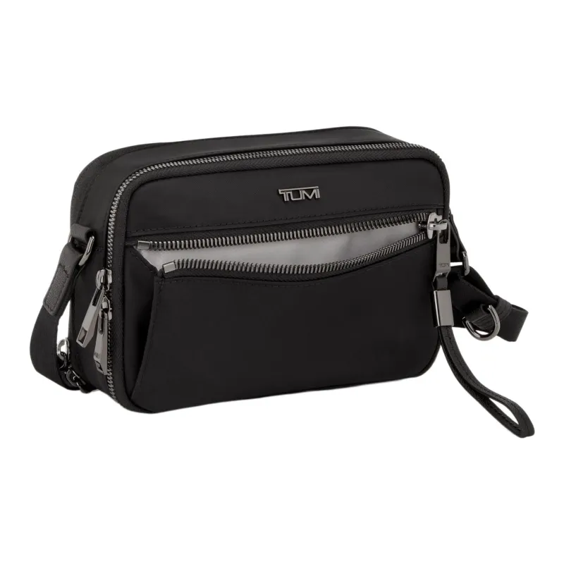 TUMI Nylon Shoulder Bag, Crossbody Bag Women's Black-1