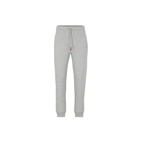 HUGO BOSS Knitted Sweatpants Men Light Gray