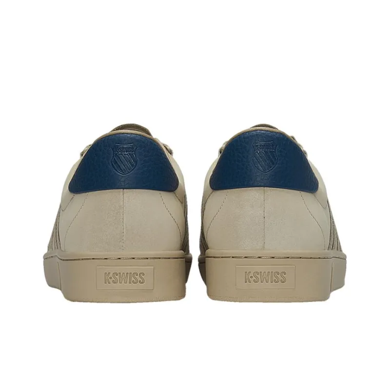 KSWISS Classic Anti Slip Wear Resistant Low Top Skateboard Shoes Gray Blue-3