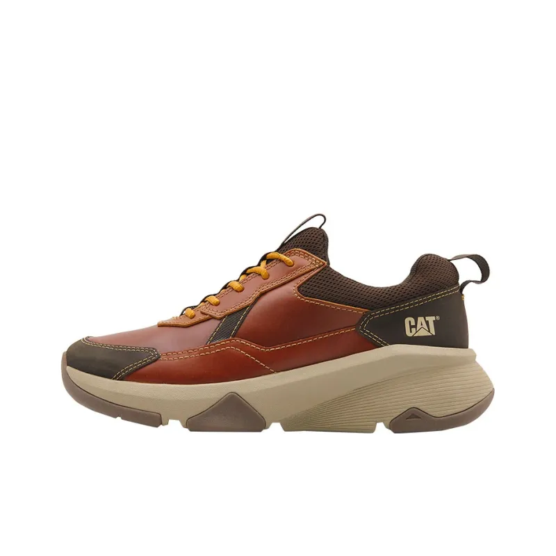 CAT City Sport Low Abrasion Resistant Low Top Outdoor Shoes Men's Brown Red-0