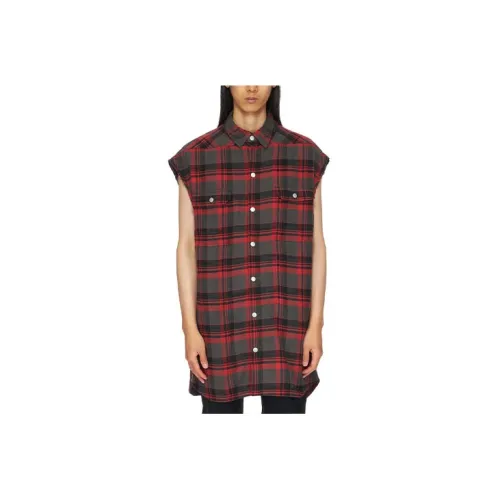 Rick Owens DRKSHDW SS23 Shirts Men Red