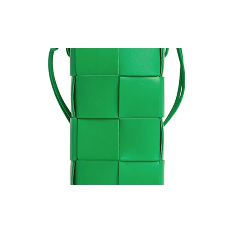 Bottega Veneta Calfskin Cell Phone Pouch Women's Parrot Green-3