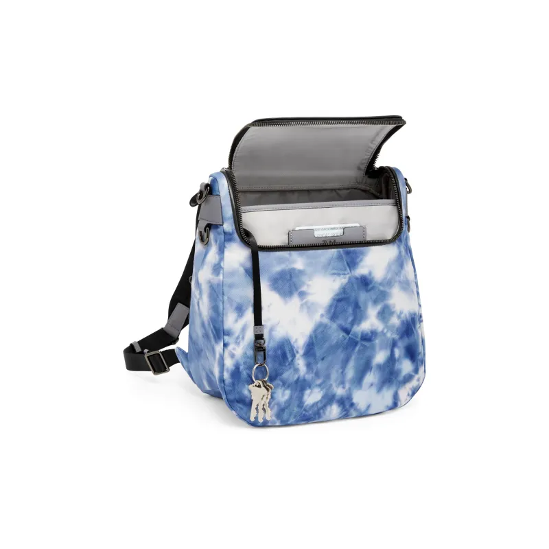 TUMI Fabric Backpack Unisex Blue & White-2