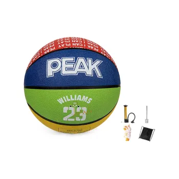 PEAK Rubber Basketball Red Yellow Blue Green Size 7 Training Unisex