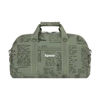 Supreme Cotton Luggage Bag, Shoulder Bag, Crossbody Bag, Handbag Regular Unisex Green