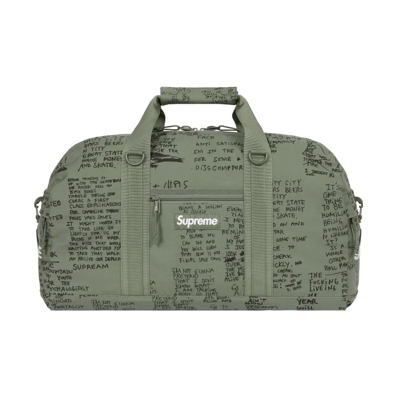 Supreme Cotton Luggage Bag, Shoulder Bag, Crossbody Bag, Handbag Regular Unisex Green-0
