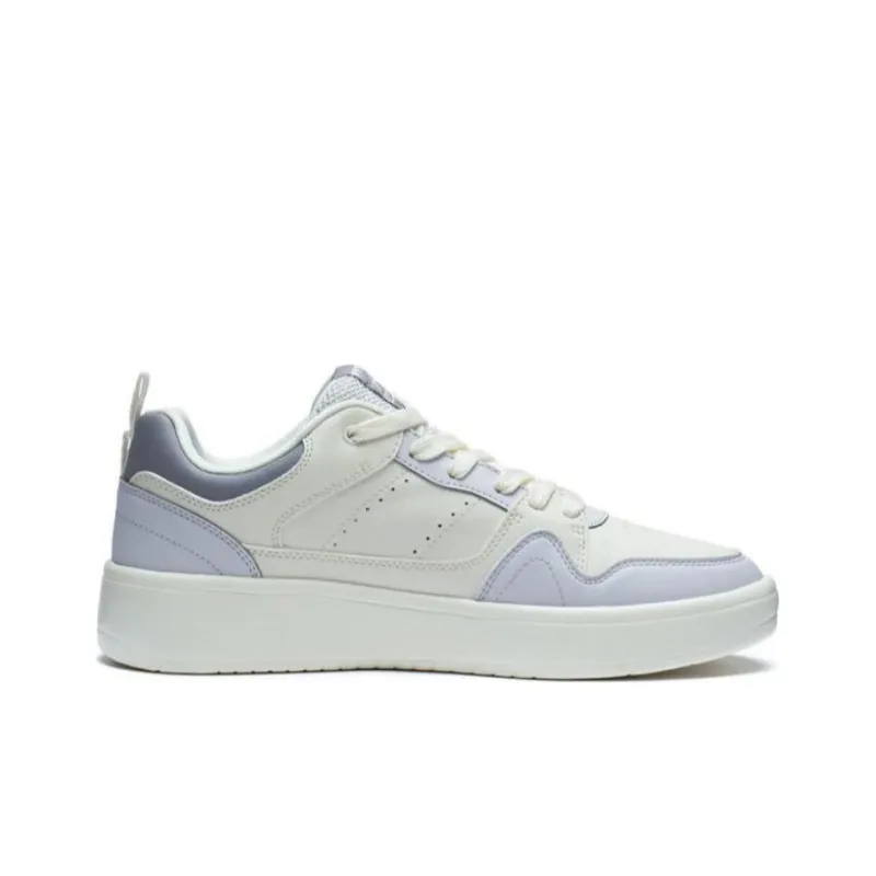 LiNing Line 2.0 At The Beginning Durable Breathable Low Top Skateboard Shoes Men's White Gray-1