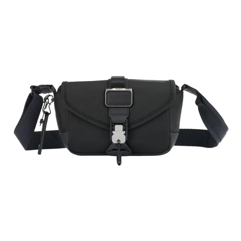 TUMI Nylon Shoulder Bag, Crossbody Bag Men's Black-0