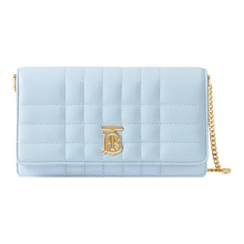 Burberry Lola Lola Bag Sheepskin Shoulder Bag Crossbody Bag Regular Women's Light Blue
