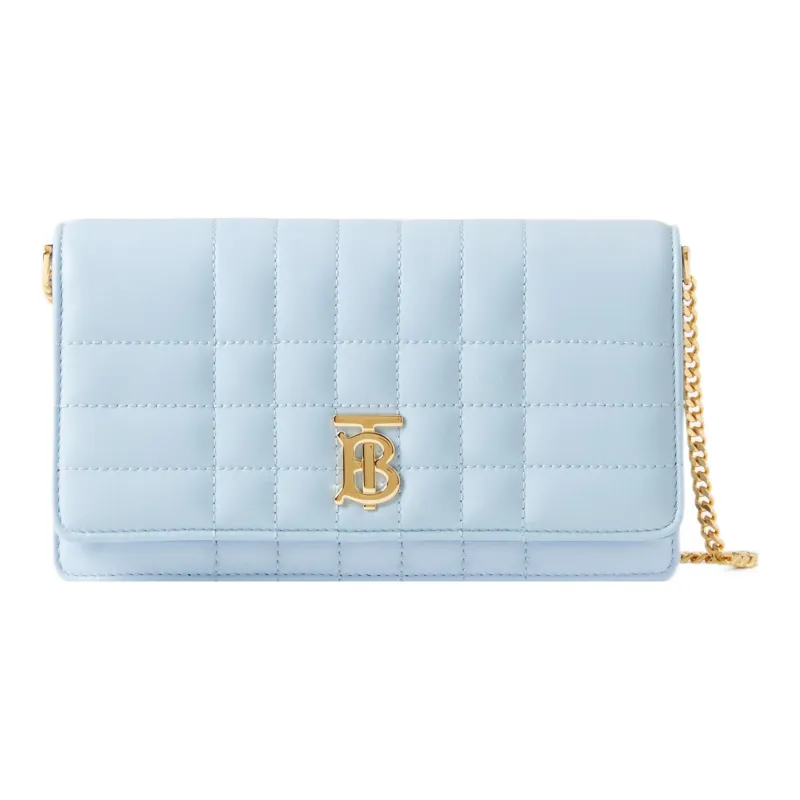 Burberry Lola Lola Bag Sheepskin Shoulder Bag Crossbody Bag Regular Women's Light Blue-0