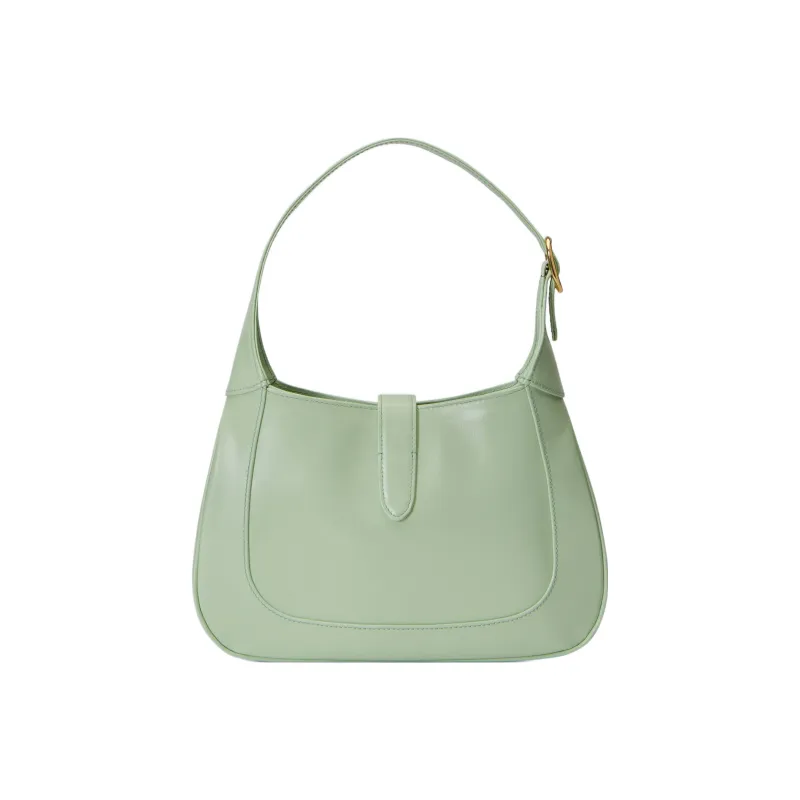 GUCCI Jackie 1961 Leather Crescent Shoulder Bag Shoulder Bag Women's Light Green-3