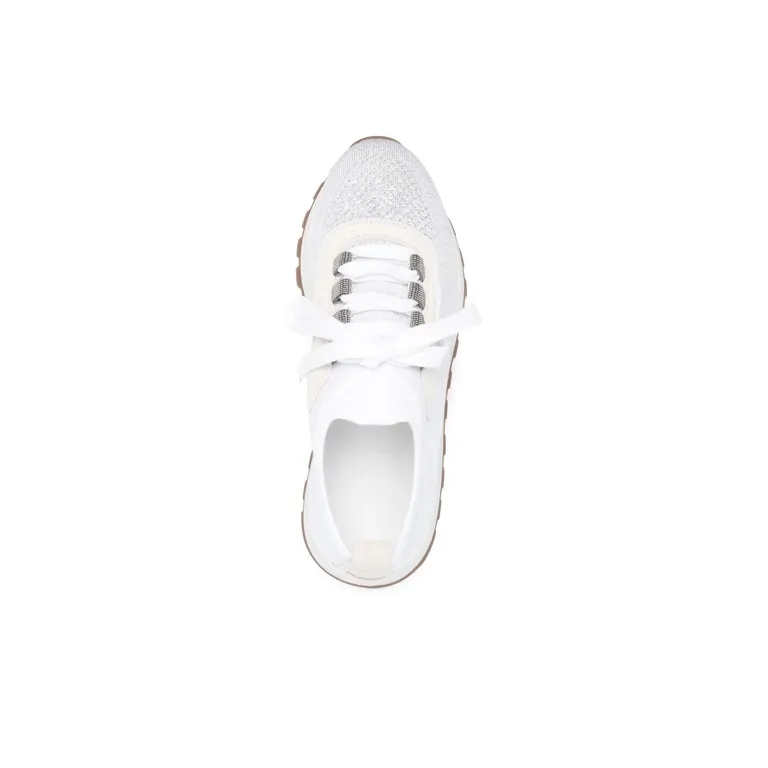Brunello Cucinelli Slip Resistant Sports Casual Shoes Women's White-4