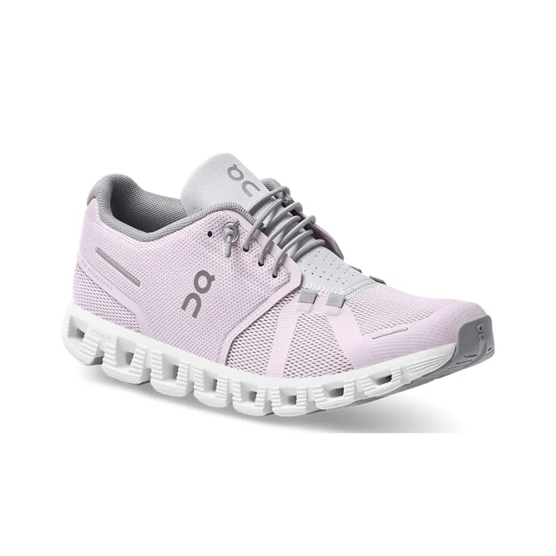 On Running Cloud 5 Lily Pink Frost Women's-2
