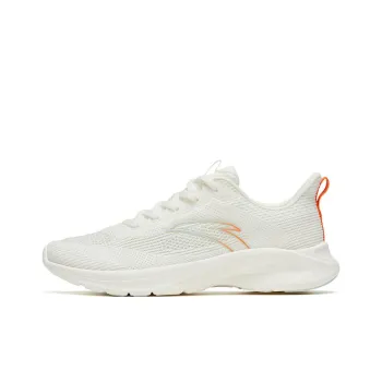 Anta Anti Slip Wear Resistant Low Top Running Shoes Women's White Orange