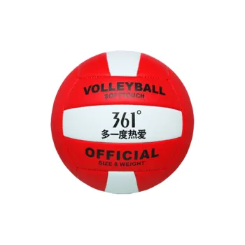 361° PVC Size 5 Volleyball Unisex Red White