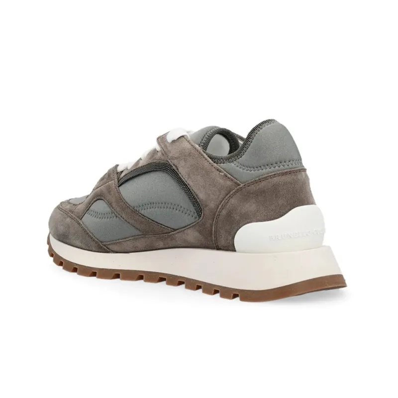 Brunello Cucinelli Monile Sports Casual Shoes Women's Gray-3