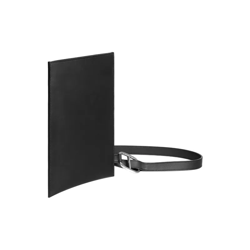 HERMES Swift Calfskin Wallet Men's Adjustable Shoulder Straps Large Central Pocket-1