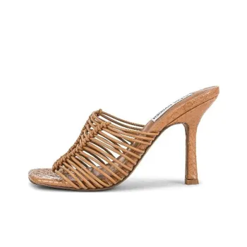 STEVE MADDEN Slide Slippers Women's Brown Yellow
