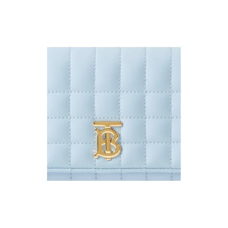 Burberry Lola Lola Bag Sheepskin Shoulder Bag Crossbody Bag Regular Women's Light Blue-3