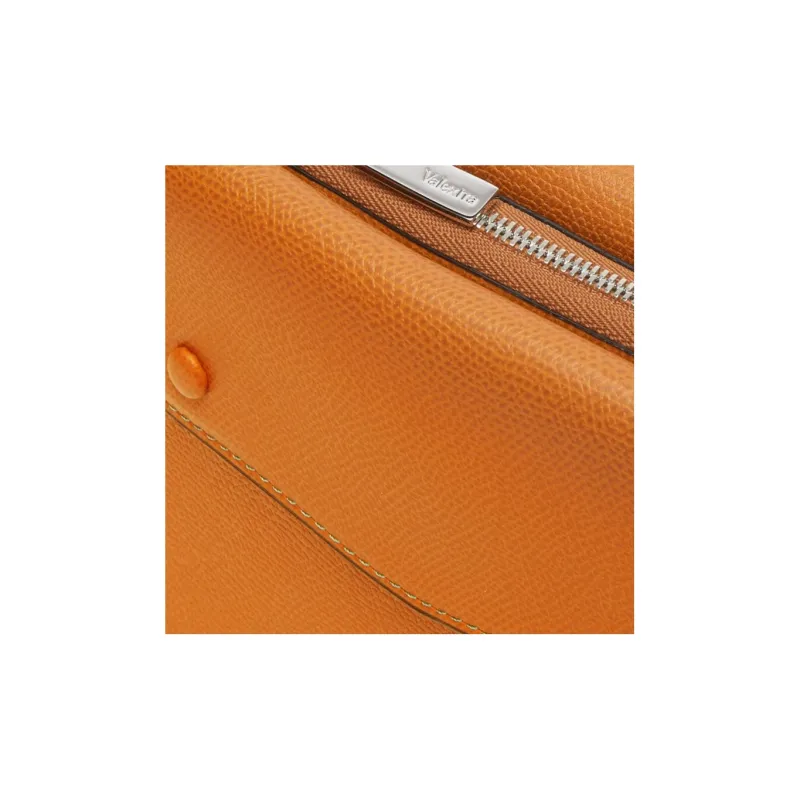 Valextra Calfskin Shoulder Bag, Crossbody Bag Men's Brown-4