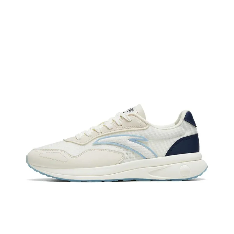 Anta Anti Slip Wear Resistant Sports Casual Shoes White Gray-0