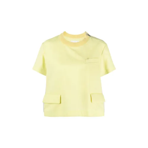 Sacai T-Shirts Women's Yellow