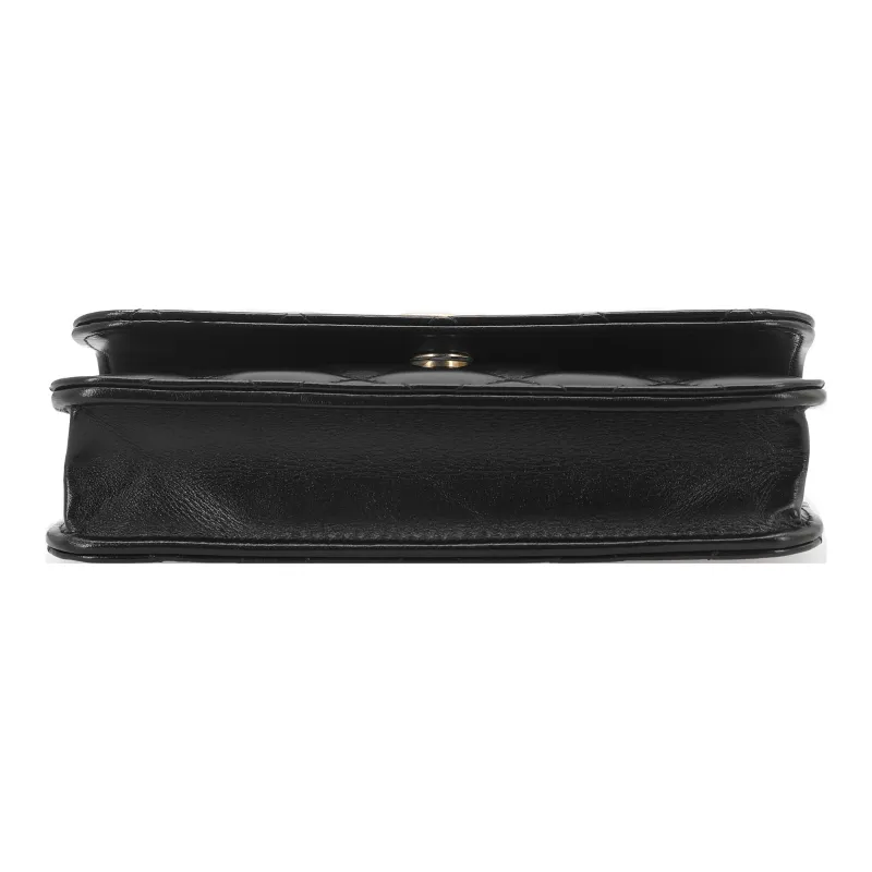 CHANEL Leather Chain Bag, Handbag, Shoulder Bag, Crossbody Bag Women's Black-3