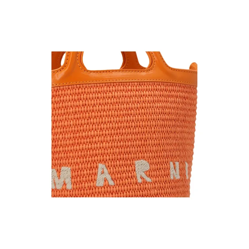 MARNI Logo Embroidered Bucket Bag-2
