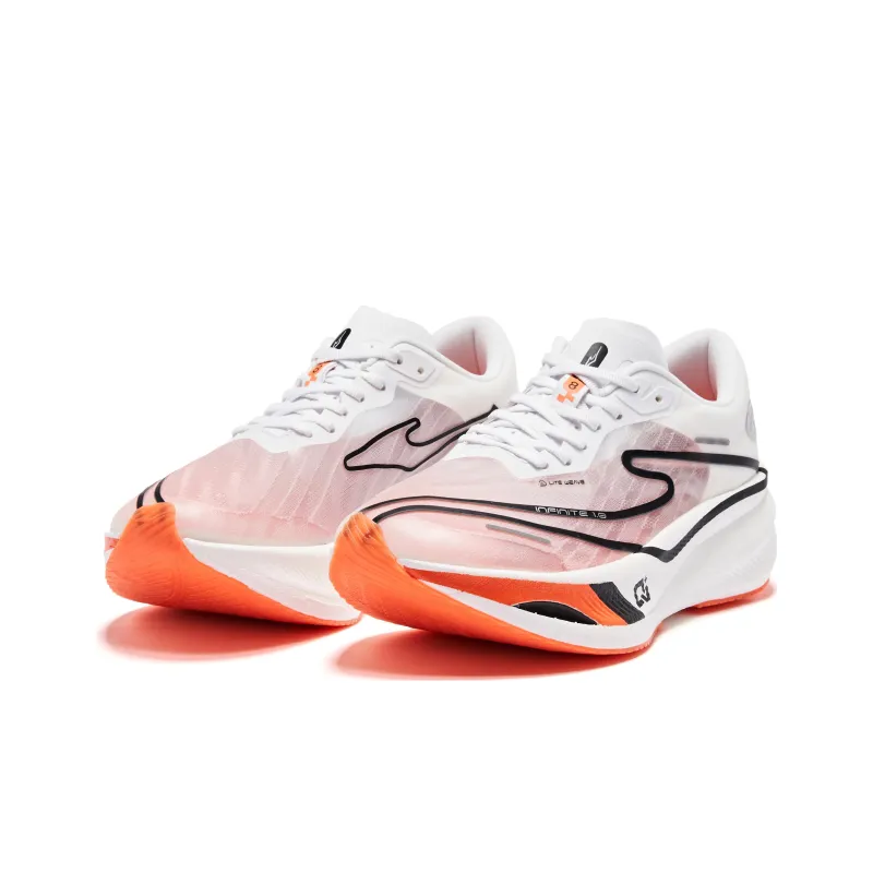Erke Zhijing 1.0 Cushioned Slip Resistant Low Top Qi Technology Running Shoes Women's Swan Color-2