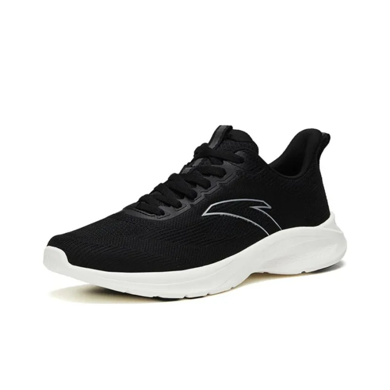 Anta Running Collection Slip Resistant, Abrasion Resistant, Breathable Low Top Running Shoes Men's Black White-1
