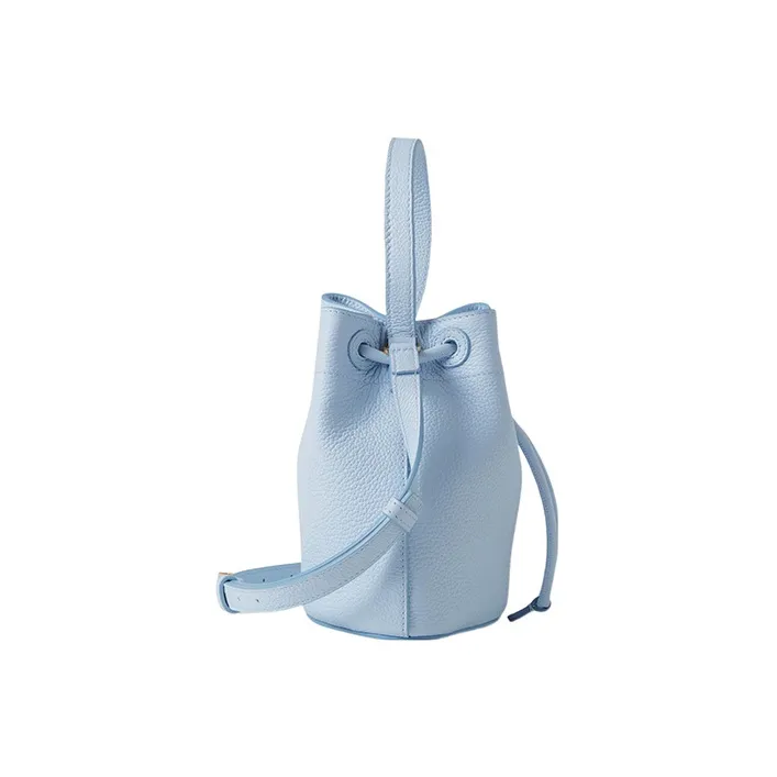 Burberry Calfskin Bucket Bags Shoulder Bag Crossbody Bag Handbag Mini Women's Light Blue-1