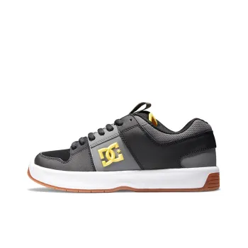 DC Shoes Lynx Zero Anti Slip Wear Resistant Low Top Skateboard Shoes Men's Black Gray Gold