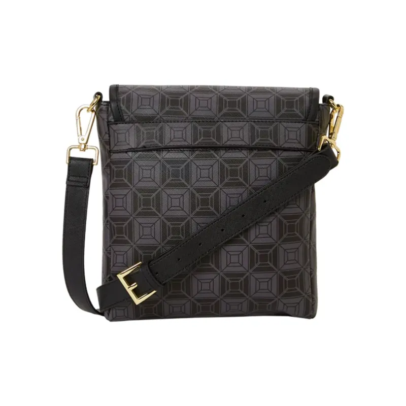 SPRAYGROUND PVC Messenger Bag, Shoulder Bag, Crossbody Bag Regular Unisex Black-3