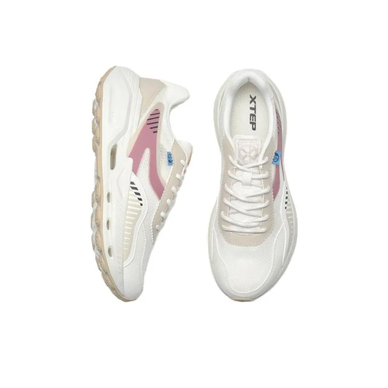 XTEP Boundless Slip Resistant, Abrasion Resistant, Breathable Coverage Low Top Sports Casual Shoes Men's White Red-2